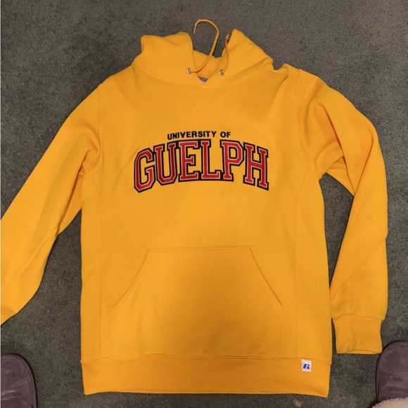 Yellow University of Guelph Hoodie - Picture 2 of 4
